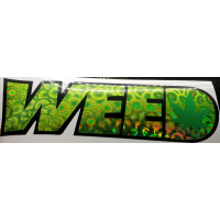 ART DECO  H.Q  "WEED" 3 Layer Decal 