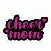 CHEER MOM #4 PRINTED Vinyl Decal